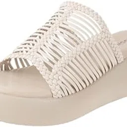 mochi Women Wedge Heel Fashion Slip-on Sandal image 1