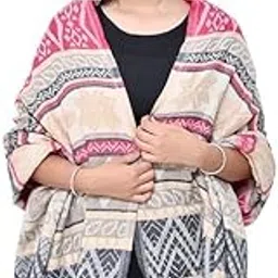 glan Women’s Elegant Warm Winter Wear Multicoloured Wool Shawl For Daily Use And Casual Events (Pack Of 1)-picture-12