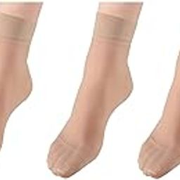 infispace Women & Girl's Ultra-Thin Transparent Nylon Ankle Length Summer Skin Socks (Pack of 5)-picture-9