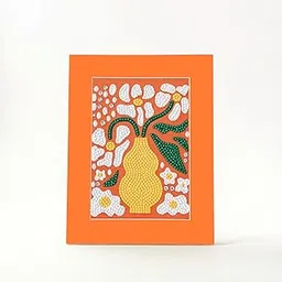 The Better Home Diamond Painting Kit | 50x40cm White Flowers | DIY Art for Kids and Adults | Perfect for Home Decor | Pack of 1 image 1