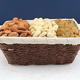 SFU E Com Dry Fruit Gift Hamper With Fulfil Basket to Cashew, Almond And Raisin| Ideal for Rakhi, Diwali and Festive Gifting | Dry Fruit Hamper For Corporate Gifts, Family, Friends, New year | 019-picture-33