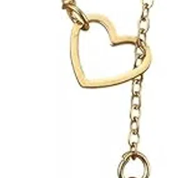 Peach N Pearl 1 Pcs Gold Colour Heart Shape Pendant Necklace for Women for Party and Occasion-image-24