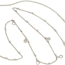 fulaida Imitation Crystal Pendant Waist Chain with Tassel, Flat Diamond Metal Body Chain for Women-picture-44