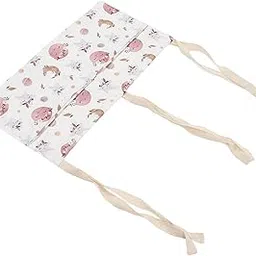curlee Baby Bed Storage Hanging Bag, Two Pockets Cotton Hanging Crib Organizer Washable Printing Versatile Adjustable Straps for Baby Carriers (Star)-picture-34