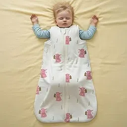 StarAndDaisy Baby Swaddle wrap/Sleeping Bag for New Born Baby /100% Pure Organic Muslin with Zipper/Swaddle Cloth for Newborn Baby, Comfortable Sleeping Sack for 0-6 Months boy & Girl -Rabbit-picture-12