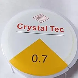 0.7mm Stretchy Clear Elastic Stretch Crystal Thread String Cord for DIY Necklace Jewellry Making and Craft Bracelet Beads Thread Making 10m (0.7 mm)-picture-21