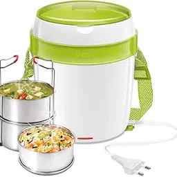 MILTON Euroline Futron Tiffin Stainless Steel Tiffin Box Set, 360ml/180mm, Set of 3, Green-picture-26