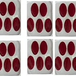 OJ Plain Round Shape Light Maroon Color Bright Bindi Tikali Sticker With Bindiya Tikka Giftable Forehead Skin Friendly Glue Traditional For Womens & Girls Pack of 6 Size -12-image-68