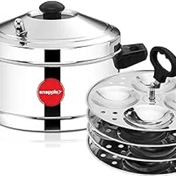 Snapple SteamO Stainless Steel Idli Maker/Cooker with Steam Vent, 4 Idli Plates,16Idlies.-picture-11