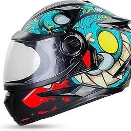 Steelbird SBH-17 Rabbit ISI Certified Full Face Graphic Helmet with Clear Visor-image-29