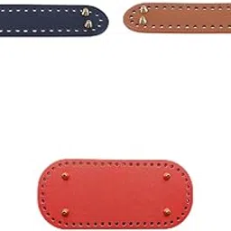 ATORSE Crochet Bag Bottom Pad Bottom Mat Weaving Bag Insert Cushion Red-picture-20