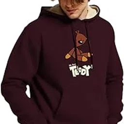 togs & terre Stylish Printed Fur Hoodie for Men | Winter Wear Hooded Sweatshirt | Cozy Hoodies for Men MRBEAN-picture-10
