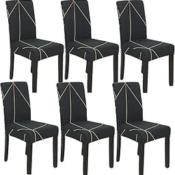 Polycotton Geometric Chair Cover (Gold Prism Pack of 6)_224-image-59