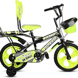 Kaashnic Kids Premium Cycle 14T with Training Wheels (90% Assembled) for Boys and Girls (Yellow)-image-99