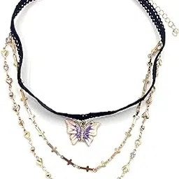 ftk Double-Layer Butterfly Rhinestone Leg Chain | Simple Thigh Chain for Women & Girls-picture-13
