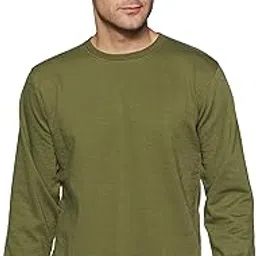 deniklo Men's Fleece Round Neck Sweatshirt-picture-48