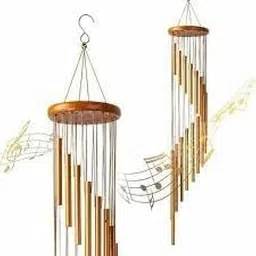 STHITI Classic 15 Aluminum Tubes Rotate Wind Chimes Tube Tones Magical Sounds for Home Decoration Metal Feng Shui Vastu Windchime Pipes Rods for Positive Vibrations Energy Flow at Home, Office, Garden-picture-10