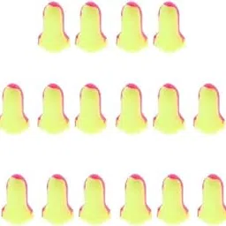 JAZZY PEARLS 10 Pairs Soft Foam Ear Plugs Tapered Travel Sleep Noise Prevention Yellow-image-71