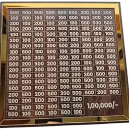 The Gift Square Wooden Donation Bank with 100 Notes for Temples, Religious Events – 1,00,000/- Target, Go Well Design-picture-15