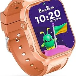 PunnkFunnk Musk Kids Smart Watch 5G/4G with SIM Calling, GPS Tracker, Video Calling, SOS Alerts, Face Unlock, Voice Chat, Games, IP67 Waterproof, 800mAh Battery (Orange)-picture-11