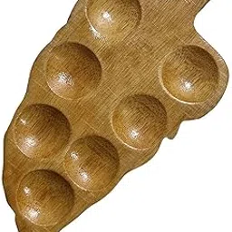 ARROLLIANT Wooden Mini Palette Designer Palette for All Painting and Drawing Purposes (Oil, Watercolour, Acrylic, Gouache, Mixed Media) for Kids Professionals Artists (Leaf)-picture-16