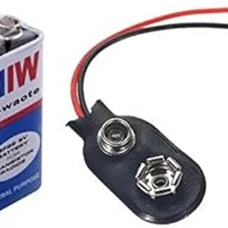 Teflon 9V Hi - Watt Battery with Teflon Battery Clip Connector (Pack of 5 Pcs) from M.P.Enterprises-picture-30