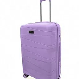 VITTAG Spinner Ribbed Design Suitcase with 8 Wheels | Durable Polypropylene Body with Lock | Aluminium Trolley for Travel Luggage for Men and Women(Sea Green, 79 CM)-image-3