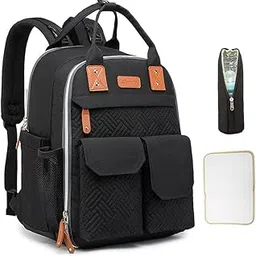 Wowobjects® Multifunctional Large ty Baby Diaper Backpack Portable Travel Storage Bag Thermal Insulation Bag with Stroller Strap for Maternal Baby Essentials-1-picture-38