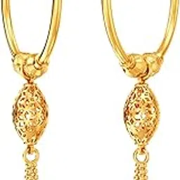 joyalukkas 22k (916) Purity BIS Certified Engaging Women Earring For Women-picture-26
