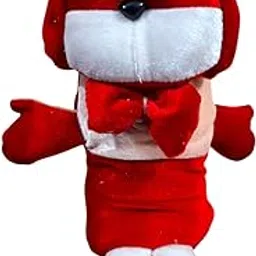 Safe N Cute Baby Feeding Bottle Cover, Plush Stretchable, 260 ML, Infant Milk Bottle Case (Red)-picture-19