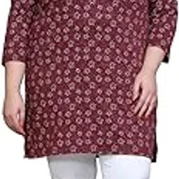 in love Women's Cotton All Over Printed Full Sleeve Plus Size Long T-Shirt-picture-28