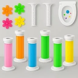 Toilet Air Freshener -Toilet Cleaner-Bathroom Cleaner Refills-Flower Gel Stamp (1)-picture-35