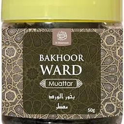 AL MASNOON Bakhoor Ward Muattar – Arabic Incense Wood Chips | 50g Pack | Rose-Scented Oriental Bakhoor for Home, Office & Spiritual Use-picture-52