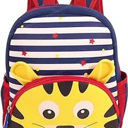 toyshine 12" Cute Tiger Face Backpack for Kids Girls Boys Toddler Backpack Preschool Nursery Travel Bag - Mini Size - Yellow Multi-picture-27