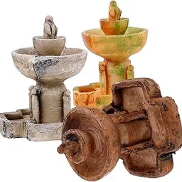 CIMAXIC Miniature Garden Water Fountain Decor 3pcs Resin Mini Landscape Ornaments-picture-50