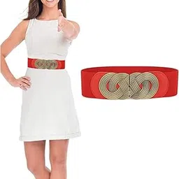 zibuyu � Waist Belts for Women, Girls Dresses Stylish Floral Buckle Modern Belt for Girls, Women Jeans Belts Long Dress Belts Elastic Waist Belt for Girls, Women Dress Accessories - 1-picture-11