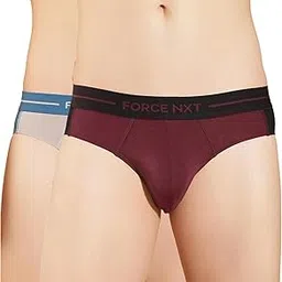 force nxt Men's Tencel Micro Modal Elastene Stretch Solid Brief | Elastine Stretch Men Brief Innerwear | Best Underwear for Men | Durable Men's Pack of 2| Actual Color May Vary-picture-35