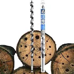 SOMADA 5/8-Inch x 14-Inch Auger Drill Bit for Wood, Hex Shank 3/8-Inch One Piece, Ship Auger Long Drill Bit for Soft and Hard Wood, Plastic, Drywall and Composite Materials-picture-38