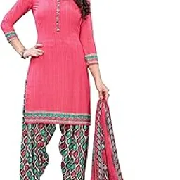 yashika Women's Crepe Dress Material (BHAVNA Pink Free Size)-picture-39