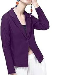 hrikshika fashion Women's Loose Fit Single Breasted Blazer-picture-20