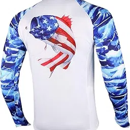 palmyth Fishing Shirt for Men Long Sleeve Sun Protection UV UPF 50+ T-Shirts with Pocket-picture-18