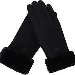 ATORSE Women Gloves Full Finger Mittens Winter Windproof Gloves for Cycling Hiking Black-picture-44