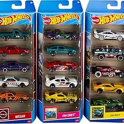 Hot Wheels Pack of 5 Bundle of 15 Toy Cars, 3 Theme Packs of 5 Vehicles 1:64, Authentic Details, Realistic Decoration, Gift for Collectors and Children from 3 Years [Amazon Exclusive]-image-46