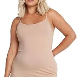 shaperx Women's Cotton Camisole Spaghetti Straps Tank Top Pack of 1 Plus Size-picture-40