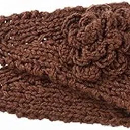 el regalo Women Crochet Headband Knitted Headwrap Headband with 3D Flower & Button Ear Warmer Hair Muffs Band | Winter Designer Headbands for Teens & Women-picture-43