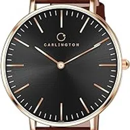 carlington Iconic Analog Wrist Watches for Men with Premium Leather Strap - CT 2043-picture-40