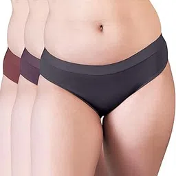kalyani Sensa Women Bikini Style Outer Elastic Low Waist Panties | Pack of 3 image 1