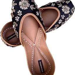 pind poppers Women’s Traditional Ethnic Embroidered Jutti – Handcrafted Punjabi Footwear for Weddings, Festive, and Casual Wear-picture-46