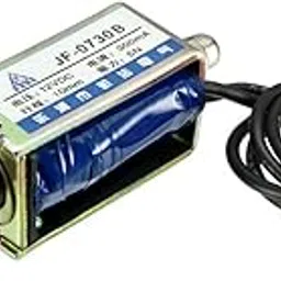 uxcell DC 12V 5N 10mm Stroke Pull Push Type Solenoid Electromagnet Open Frame Type Linear Motion 6mm Stroke Push Bar Dia JF-0730B-image-64