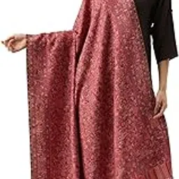 pashmoda Women Kaani Wool Blend Kashmiri Mughal Garden Shawl, Stole, Wrap (Size: 101 X 203 CM)-picture-12